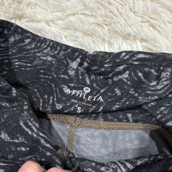 Athleta Chaturanga Active Leggings High Rise Yoga Workout Black Gray Small - Picture 6 of 12